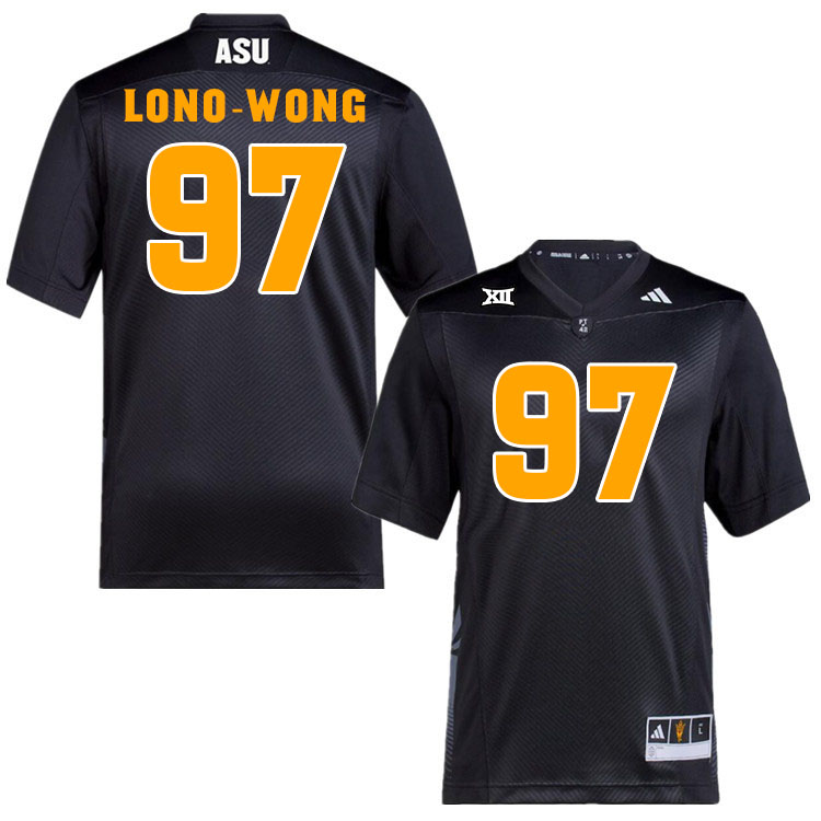 Men #97 Blazen Lono-Wong Arizona State Sun Devils College Football Jerseys Stitched-Black